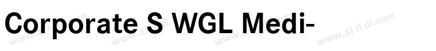 Corporate S WGL Medi字体转换
